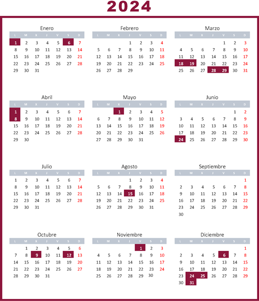 Calendario Laboral FEMEVAL